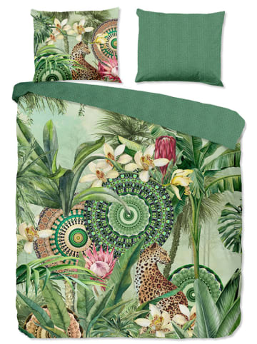 Hip Satin-Bettwäsche-Set "Abhita" in Grün