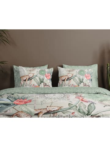 Hip Satijnen beddengoedset "Wayan" groen