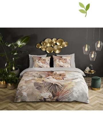 Descanso Satin-Bettwäsche-Set "Pippa" in Beige