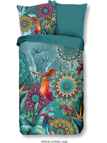 Hip Satin-Bettwäsche-Set in Blau