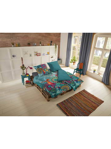 Hip Satin-Bettwäsche-Set in Blau