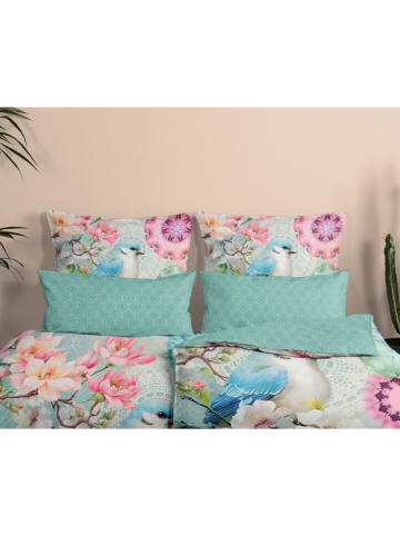 Hip Satin-Kissenbezug "Elidsa" in Mint