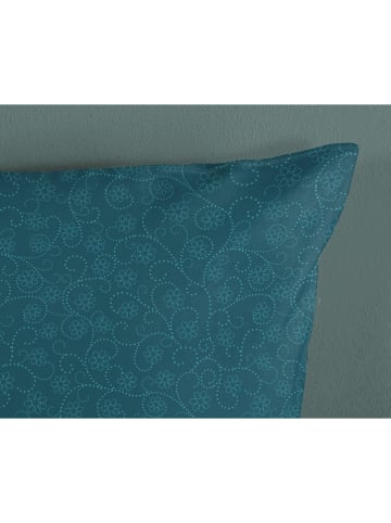 Hip Satin-Kissenbezug "Zarha" in Petrol