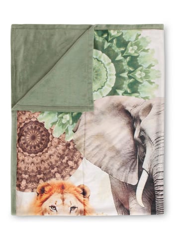 Hip Plaid "Sagadar" in Grün/ Gelb