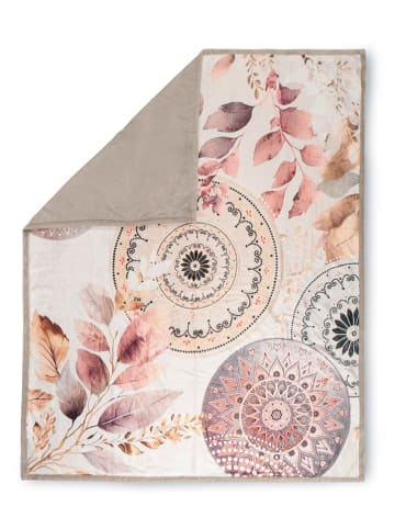 Hip Plaid "Afina" in Rosa/ Hellgrau