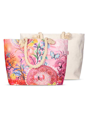 Hip Strandtasche "Giselah" in Rosa - (B)60 x (H)43 cm