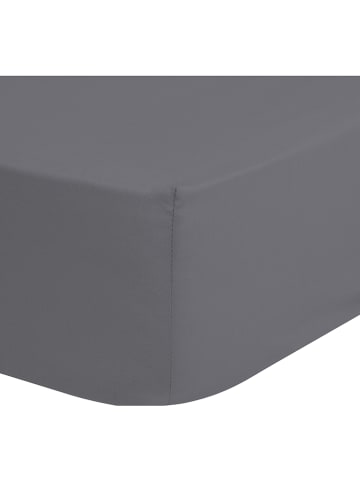 Good Morning Satin-Spannbettlaken in Grau