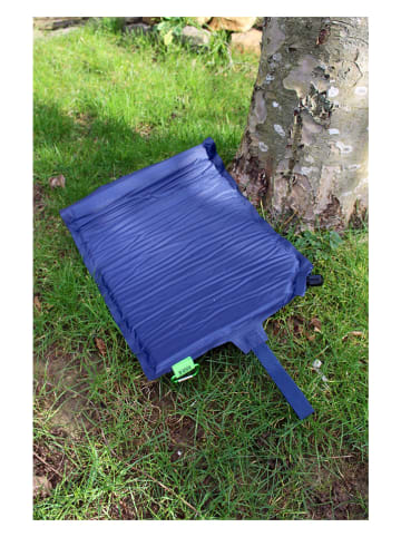 moses. Mata samopompująca w kolorze niebieskim do siedzenia