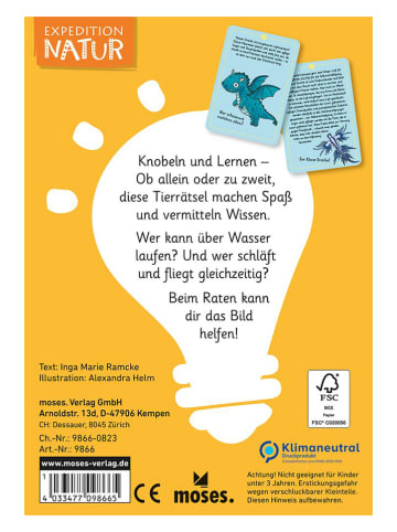 moses. Kartenspiel "50 wundersame Tierrätsel - Tricks & Tarn" - ab 7 Jahren