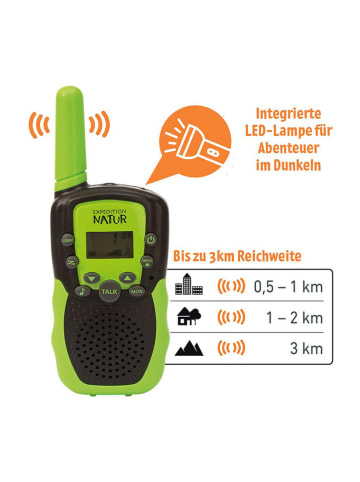 moses. Walkie-talkie (2 szt.) "Expedition Natur" w kolorze zielonym - 6+