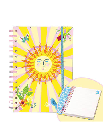 moses. Notizbuch "Shine Bright" in Rosa/ Gelb
