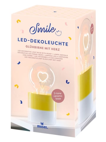 moses. Decoratieve ledlamp geel - (H)17 cm