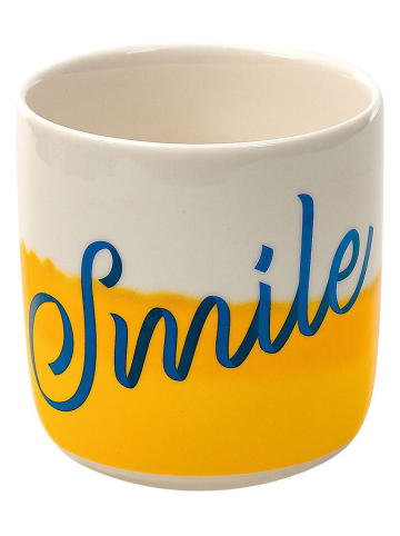 moses. Kubek "Smile" w kolorze beżowo-żółtym - 300 ml