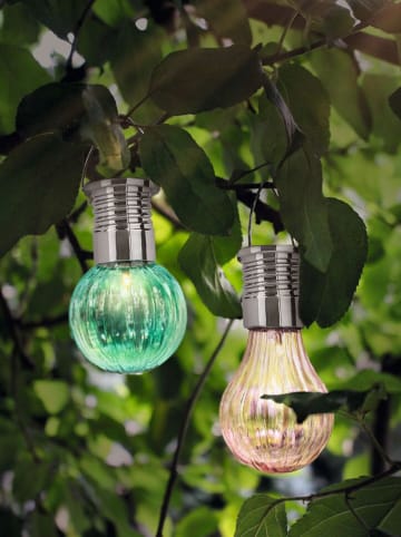 moses. 2-delige set: solarlichten grijs/turquoise