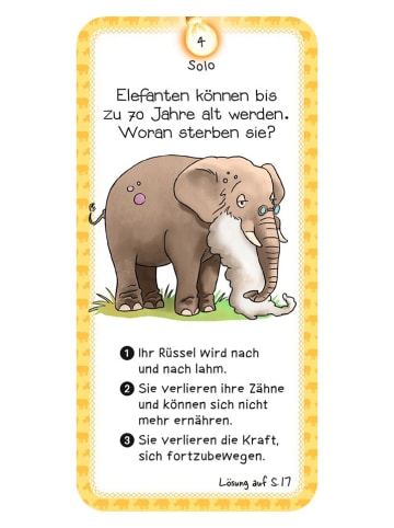 moses. Quiz "Das Quiz der Tiere" - ab 8 Jahren