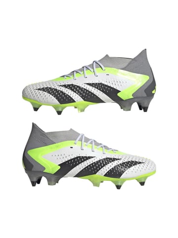 adidas Nocken-Fußballschuhe "Predator Accuracy.1 SG" in Grau/ Grün