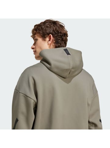 adidas Sweatjacke "M Z.N.E." in Beige/ Grau