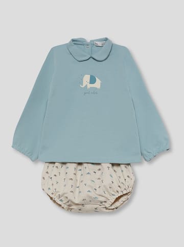 Street MONKEY 2tlg. Outfit in Beige/ Hellblau