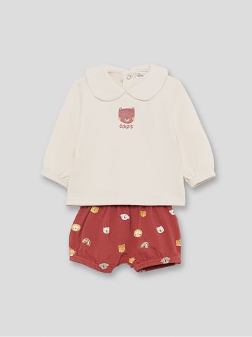 Street MONKEY 2tlg. Outfit in Creme/ Rot