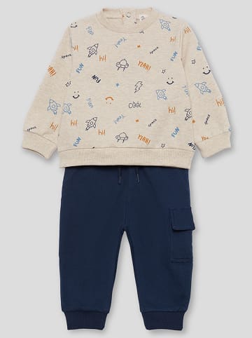 Street MONKEY 2tlg. Outfit in Dunkelblau/ Beige