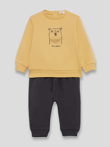 Street MONKEY 2tlg. Outfit in Anthrazit/ Gelb