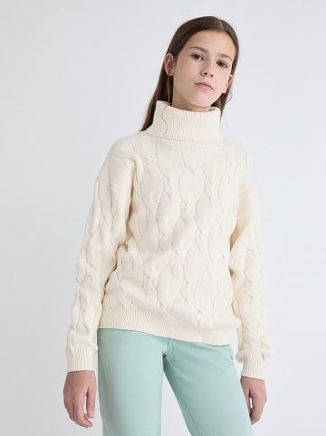 Street MONKEY Rollkragenpullover in Creme