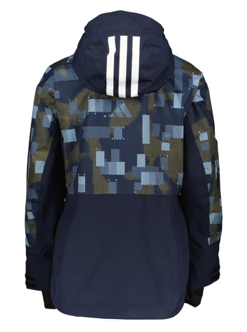 adidas Winterjacke in Dunkelblau/ Khaki