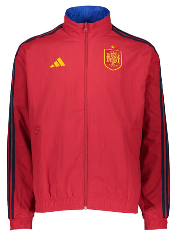 adidas Omkeerbare trainingsjas blauw/rood