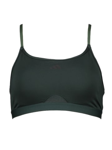 adidas Biustonosz sportowy "Yoga" w kolorze ciemnozielonym