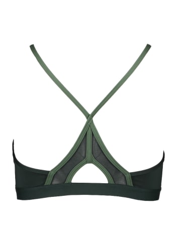 adidas Biustonosz sportowy "Yoga" w kolorze ciemnozielonym