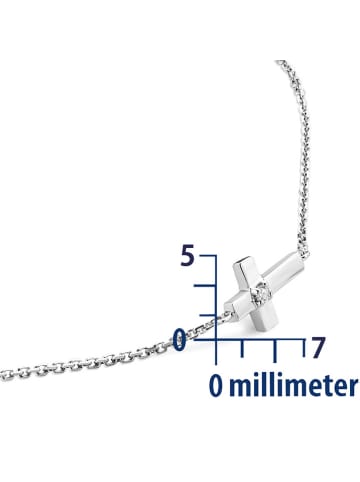 Diamant Exquis Weißgold-Armkette mit Schmuckelement