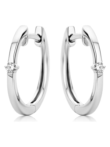 Diamant Exquis Witgouden creolen met diamanten