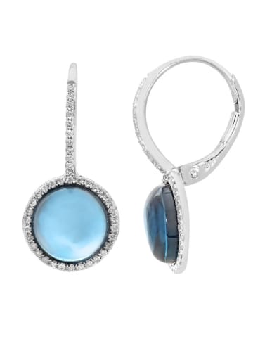 Revoni Złote kolczyki-wkrętki z diamentami