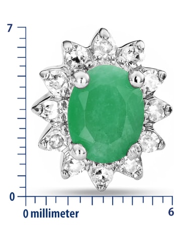 Revoni Witgouden oorstekers met diamanten