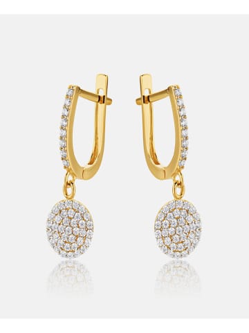 Revoni Złote kolczyki z cyrkoniami