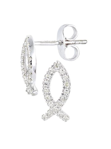 Revoni Weißgold-Ohrstecker mit Diamanten