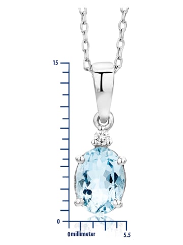 Diamant Exquis Złoty naszyjnik z diamentową zawieszką - dł. 45 cm