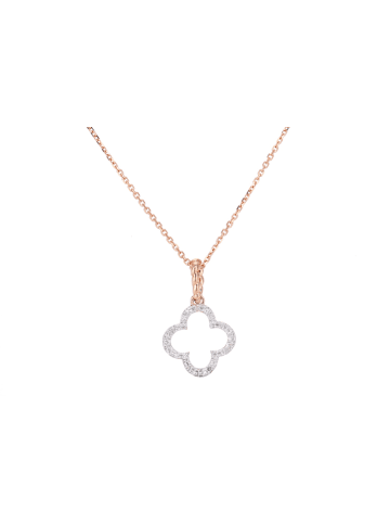 Diamant Exquis Złoty naszyjnik z diamentową zawieszką - dł. 40 cm