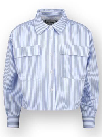 RAIZZED® Bluse in Hellblau/ Weiß