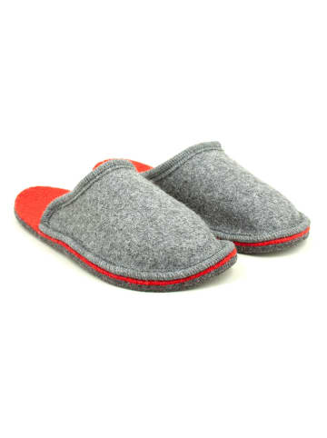 Freyling Hausschuhe in Grau/ Orange