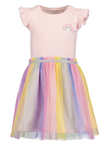 Blue Seven Sukienka w kolorze jasnoróżowym ze wzorem