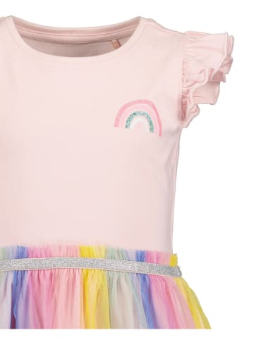 Blue Seven Sukienka w kolorze jasnoróżowym ze wzorem