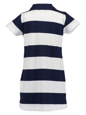 Blue Seven Sukienka w kolorze granatowo-białym