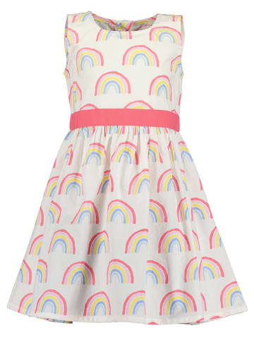 Blue Seven Sukienka w kolorze białym ze wzorem