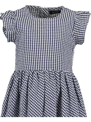 Blue Seven Kleid in Dunkelblau/ Weiß