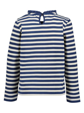 Blue Seven Longsleeve donkerblauw/crème