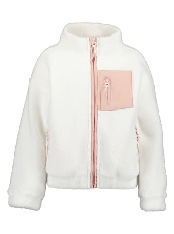 Blue Seven Fleece vest wit/lichtroze