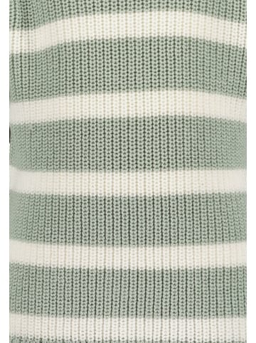 Blue Seven Pullover in Grün/ Creme
