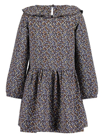 Blue Seven Sukienka w kolorze antracytowym ze wzorem