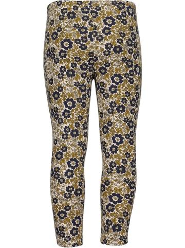 Blue Seven Legginsy w kolorze beżowo-granatowym